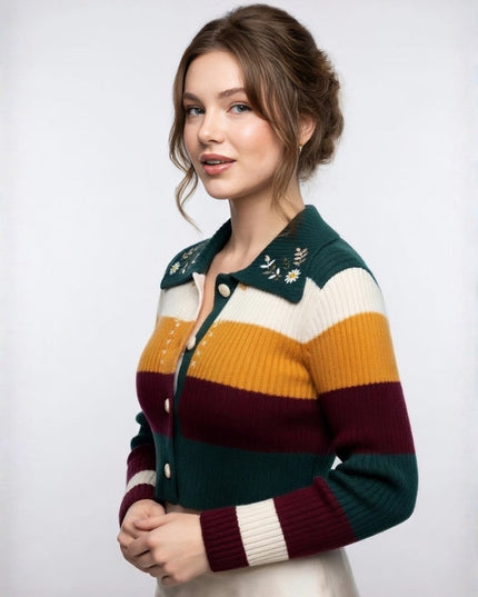 Floral Knit Sweater