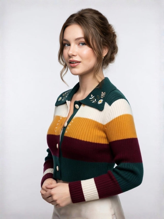 Floral Knit Sweater
