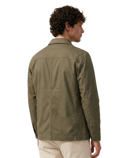 Green Military Style Cotton Jacket Buy