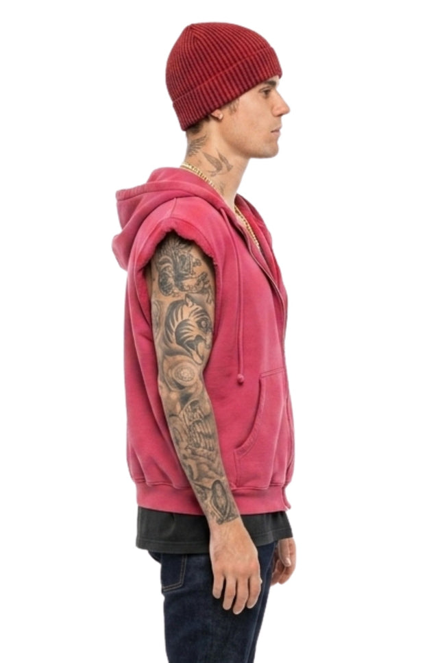Greg Ross Sleeveless Hoodie Shop Now
