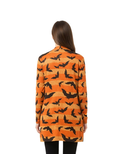 Halloween Clothing Bat Print Blazer