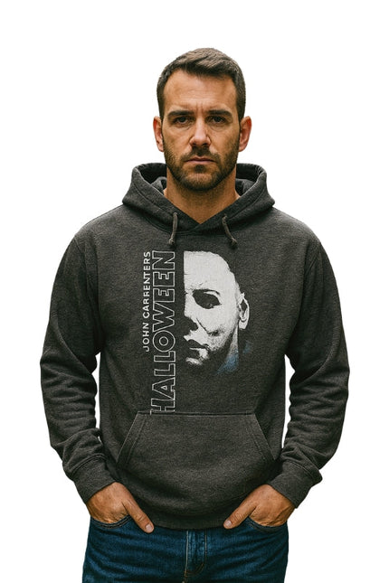 Halloween Michael Myers Large Face Pullover Hoodie