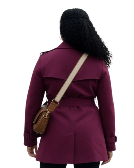 Haunted Harmony Mysteries Purple Coat Back