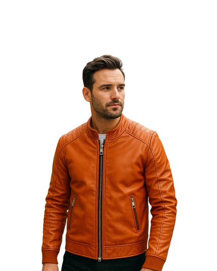 Jack O Lantern Halloween Leather Jacket