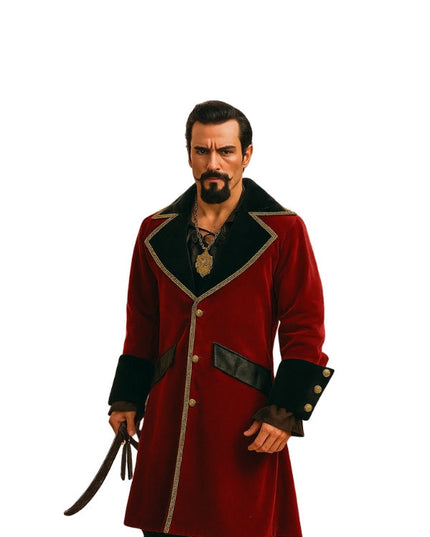 Jack Sparrow Red Costume Coat