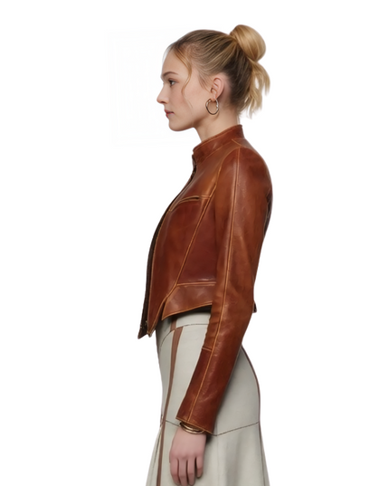 Jayden Bartels Daredevil Born Again Cropped Leather Jacket Live Now