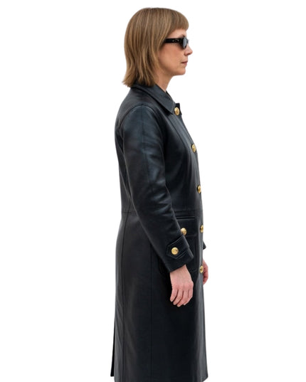 Jella Haase Kleo Leather Trench Coat