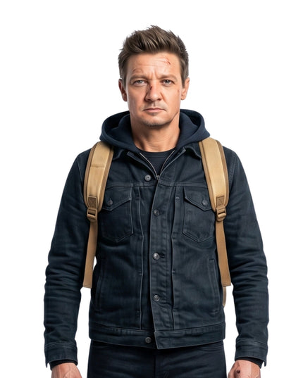 Jeremy Renner Tv Series Hawkeye S01 Clint Barton Black Cotton Jacket