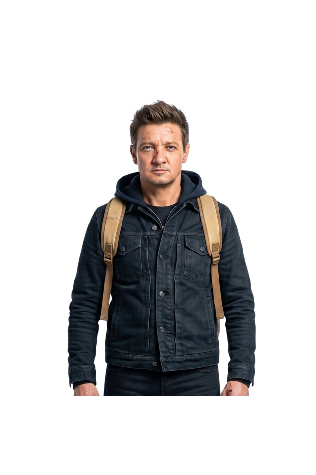 Jeremy Renner Tv Series Hawkeye S01 Clint Barton Black Cotton Jacket
