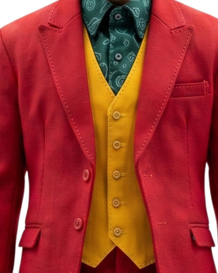 Joaquin Phoenix Red Joker Tuxedo Suit