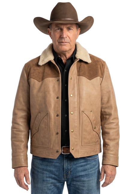 John Dutton Shearling Leather Jacket