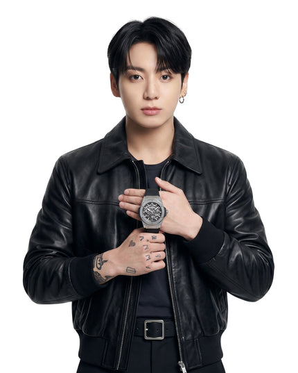 Jung Kook Watch Event 2026 Black Leather Jacket