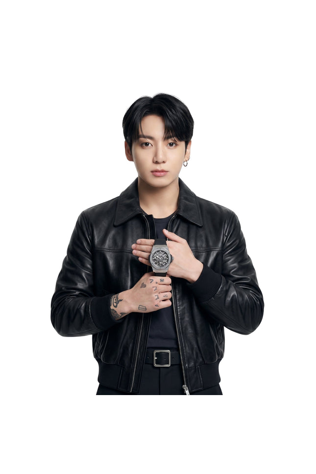 Jung Kook Watch Event 2026 Black Leather Jacket