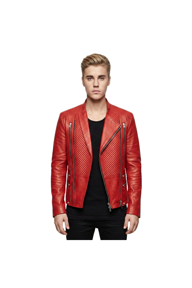 Justin Bieber Michael Jackson Inspired Red Jacket