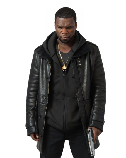 Kanan Stark Power Season 5 Black Leather Jacket