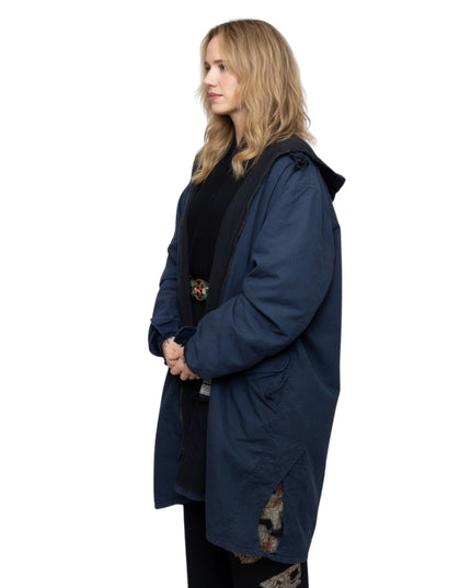 Karen Sirko Daisy Jones & The Six Blue Hooded Coat