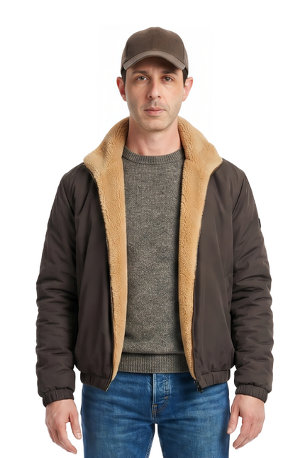 Kendall Roy Succession 2023 Shearling Brown Leather Jacket