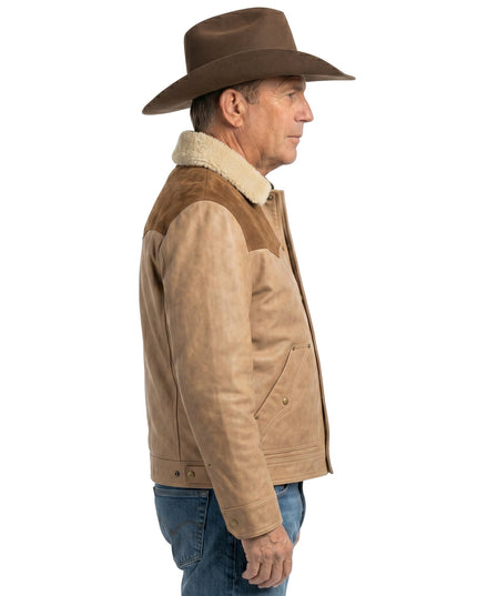 Kevin Costner John Dutton Suede Shearling Jacket