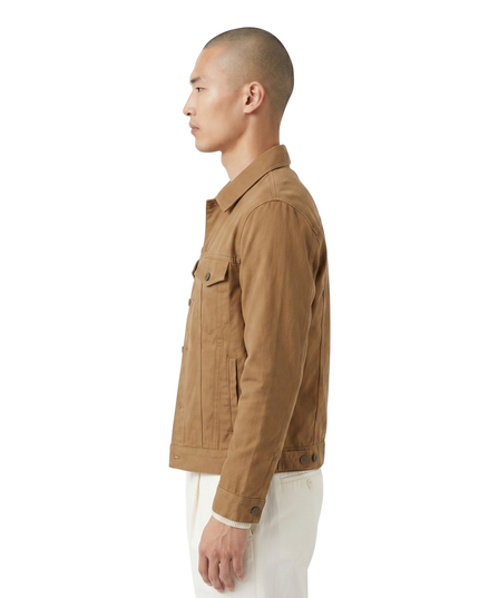 Khaki Cotton Button-Up Jacket Buy 
