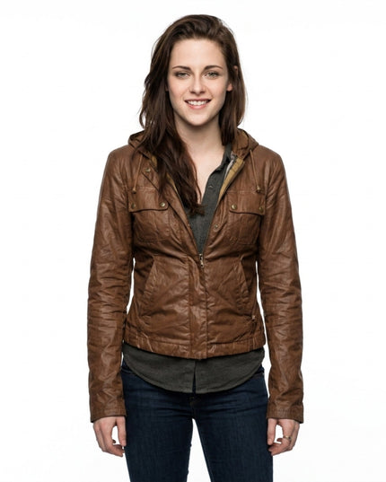 Kristen Stewart The Twilight Saga Breaking Dawn Brown Jacket