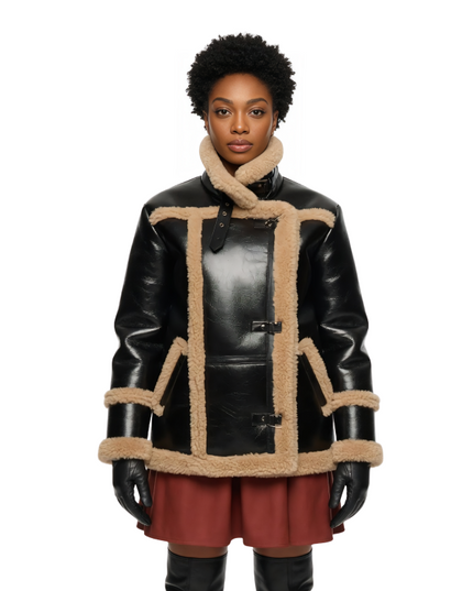Lena Waithe Master of None Shearling Leather Jacket
