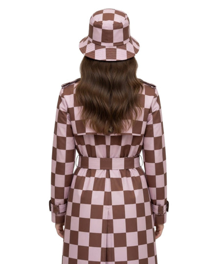 Lily Collins Emily in Paris Tv Series Season 04 Emily Cooper Maroon and White Satin Coat
