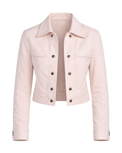Virgin River S05 Lizzie Pink Cotton Cropped Jacket