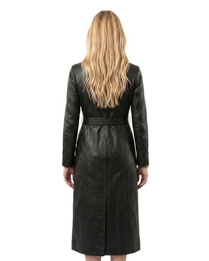 Love Story 2026 Sarah Pidgeon Black Leather Coat