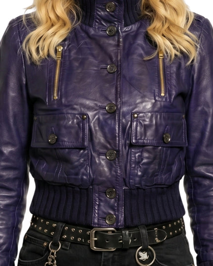 Madonna 2026 Coachella Festival Purple Bomber Jacket