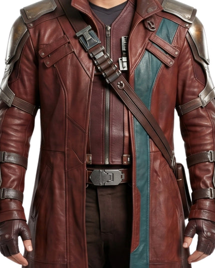 Marvel Movie Thor love and Thunder Peter Quil Brown Trench Coat