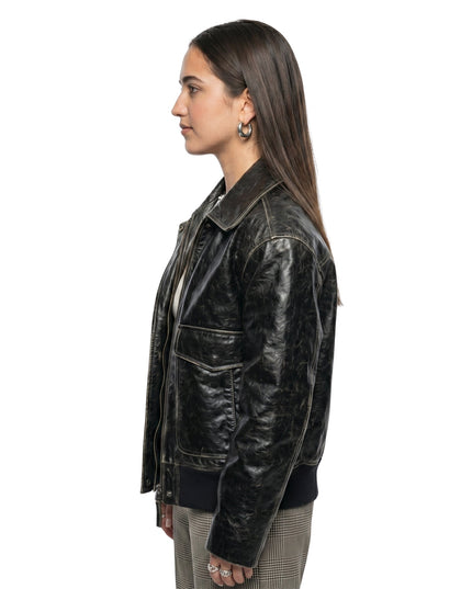 Mattea Conforti 2026 Celebrity Black Leather Jacket