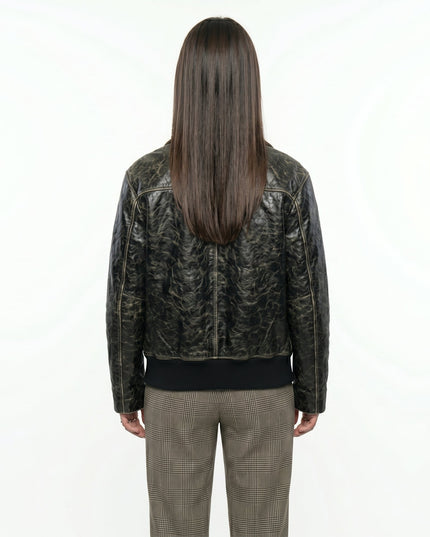 Mattea Conforti NYC Inspired Black Biker Leather Jacket
