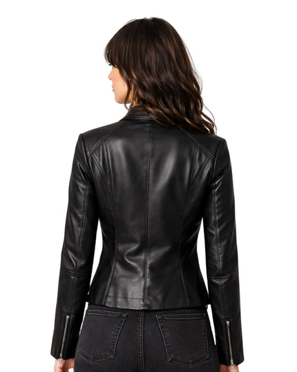 Melissa Barrera Abigail Black Leather Jacket