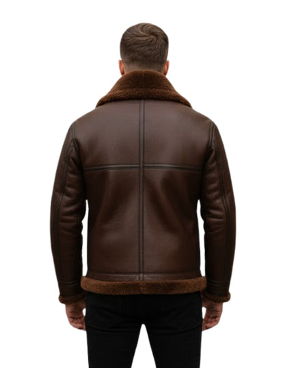 Men's Brown Aviator RAF B3 Bomber Jacket