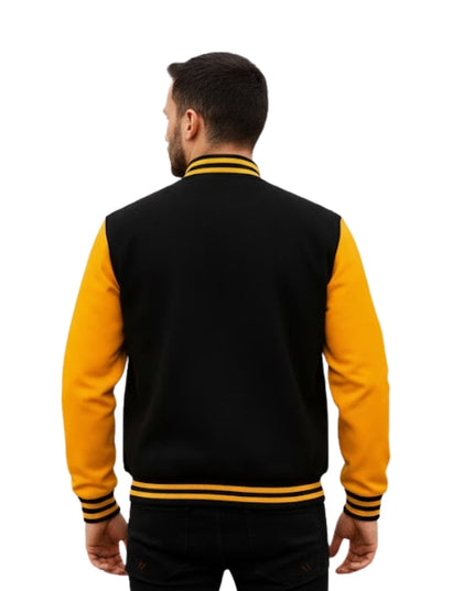 Men's Cotton Letterman Varsity Bomber Jacket