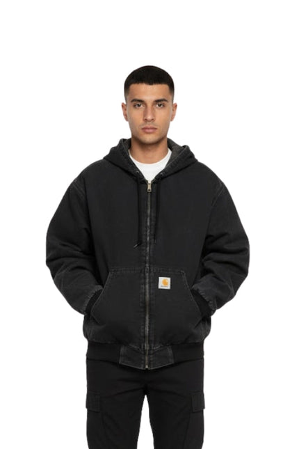 Men's Black Long Sleeves Real Cotton Jacket