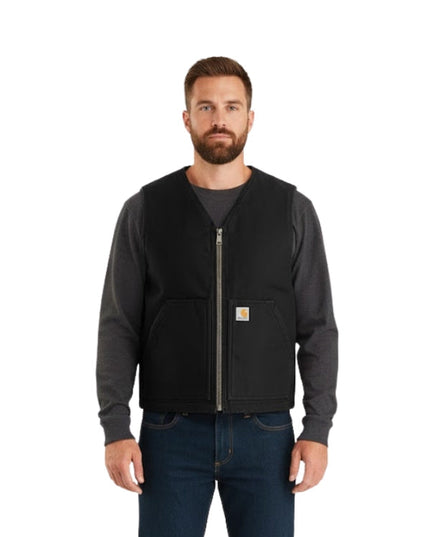 Men's Real Cotton Black Vest