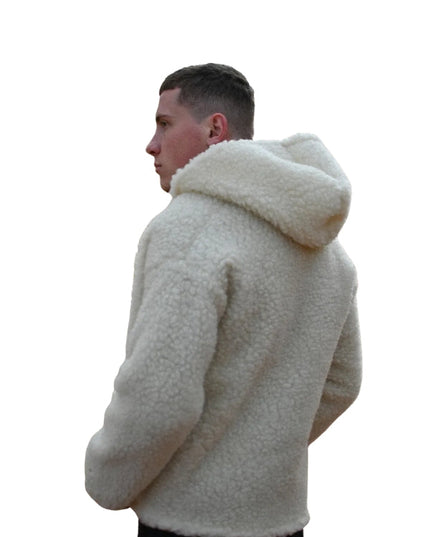 Men's Sheep’s Natural Wool Lambswool Merino Jacket