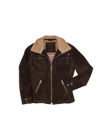 Mens Ugg Belfast Suede Leather Bomber Jacket streetwear style