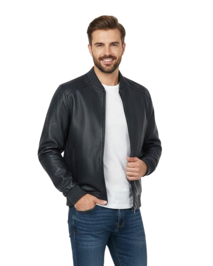 Mens 2436 Black Bomber Jacket