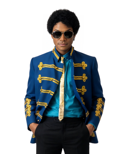 Michael 2026 Jaafar Jackson Blue Jacket
