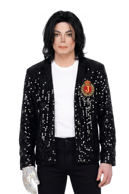 Michael Jackson Black Sequin Jacket
