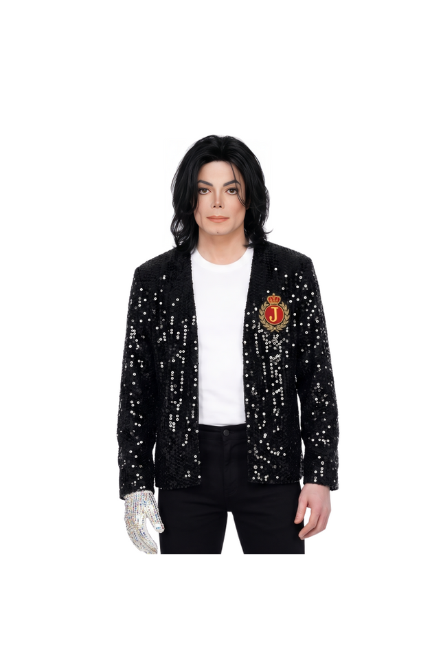 Michael Jackson Black Sequin Jacket