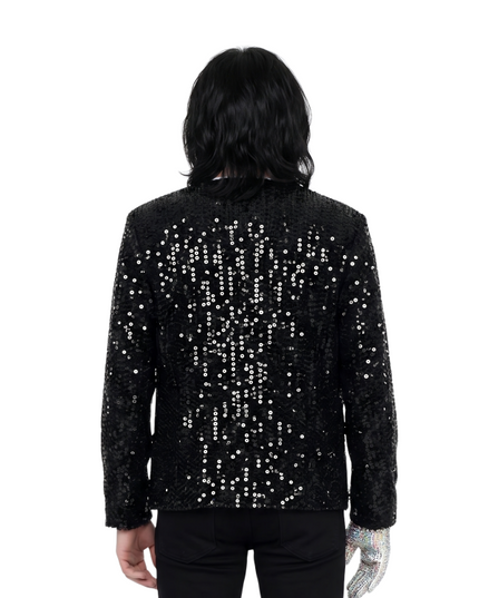 Michael Jackson Black Sequin Jacket Sale Live Now