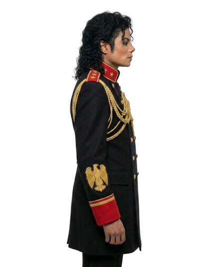 Michael Jackson Gold Braided Military Jacket