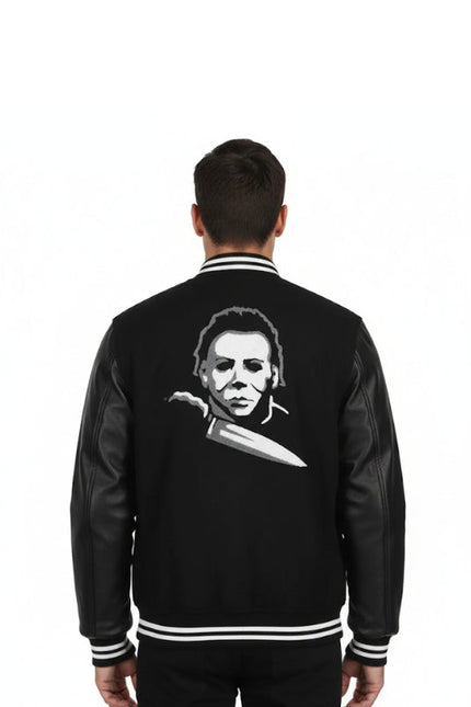Michael Myers Black Varsity Jacket