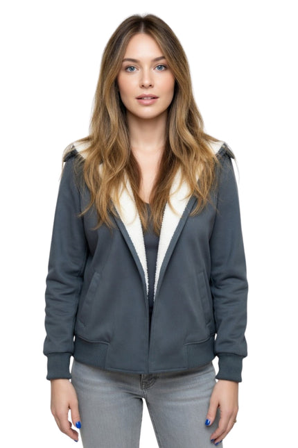 Morgan High Potential Grey Hooded Jacket