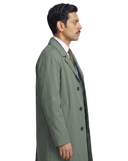 Murder Before Evensong Amit Shah Cotton Trench Coat
