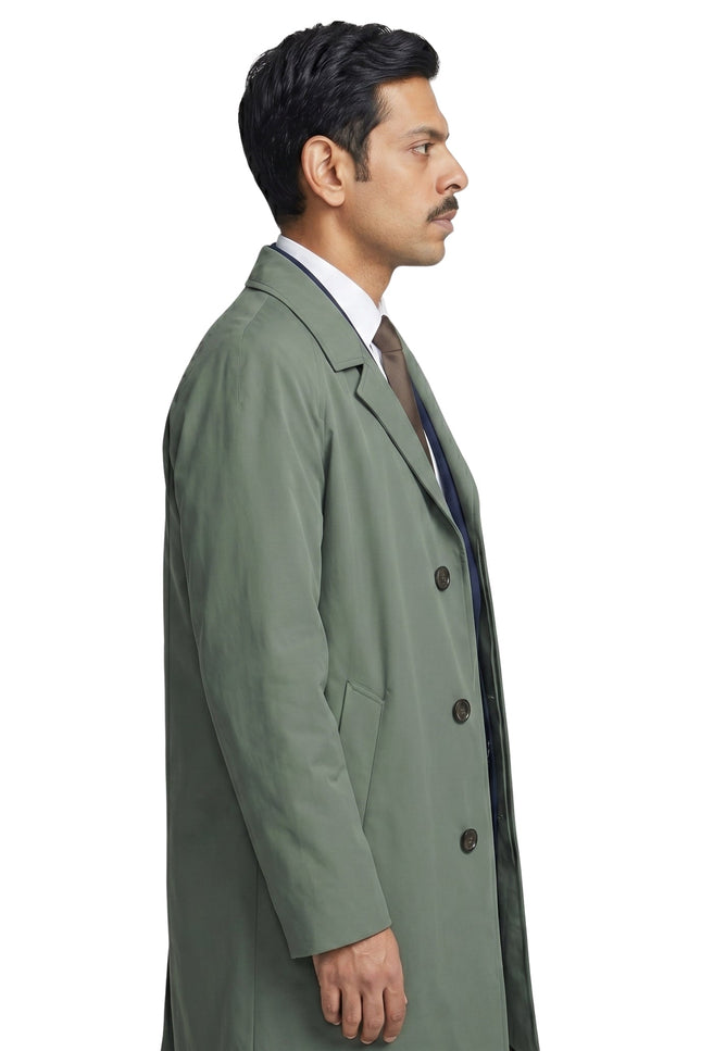 Murder Before Evensong Amit Shah Cotton Trench Coat
