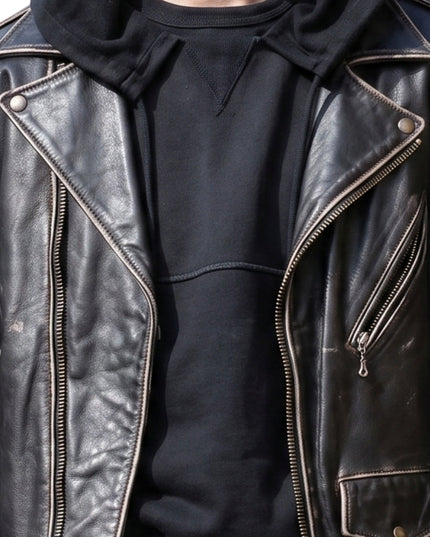 NYC 2026 Sombr Studded Leather Jacket